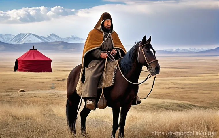 몽골과의 역사적 교류 - **Prompt 1: Echoes of the Steppe – Fear and Hope in 13th Century France**
    "A panoramic view of a...