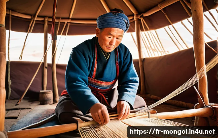 몽골의 전통 의복 제조 기술 관련 이미지 1